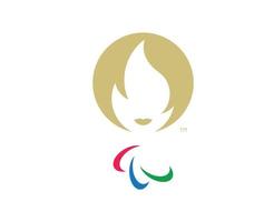 paris 2024 officiell paralympisk spel logotyp symbol design abstrakt vektor illustration
