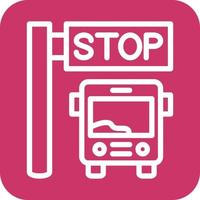 Bus halt Symbol Vektor Design