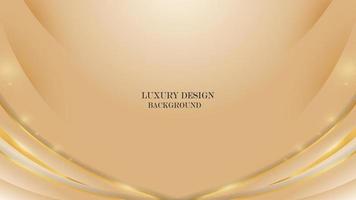 abstrakt Luxus Sanft Weiß Hintergrund mit glänzend Gold Linie. Luxus elegant Thema Design Vektor