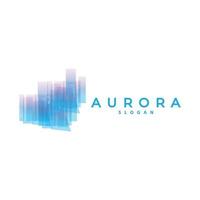 Aurora Logo, Licht Welle Vektor, Natur Landschaft Design, Produkt Marke Vorlage Illustration Symbol vektor