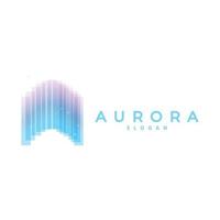Aurora Logo, Licht Welle Vektor, Natur Landschaft Design, Produkt Marke Vorlage Illustration Symbol vektor
