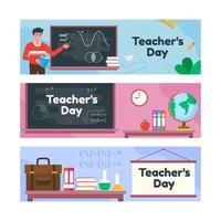 glad lärares dagssamlingssamling vektor