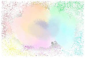 regnbåge stänk av målarfärger på en vit bakgrund. vektor