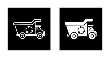 Recycling-LKW-Vektorsymbol vektor