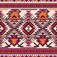 einheimisch Muster amerikanisch Stammes- indisch Ornament Muster geometrisch ethnisch Textil- Textur Stammes- aztekisch Muster navajo Mexikaner Stoff nahtlos Vektor Dekoration Mode