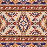 inföding mönster amerikan stam- indisk prydnad mönster geometrisk etnisk textil- textur stam- aztec mönster navajo mexikansk tyg sömlös vektor dekoration mode