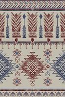 einheimisch Muster amerikanisch Stammes- indisch Ornament Muster geometrisch ethnisch Textil- Textur Stammes- aztekisch Muster navajo Mexikaner Stoff nahtlos Vektor Dekoration Mode