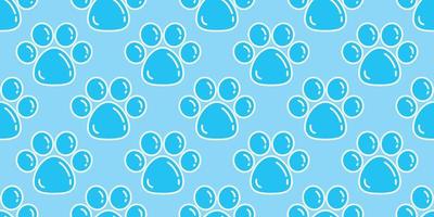 Hund Pfote nahtlos Muster Vektor Fußabdruck Katze Pfote isoliert Blase Hintergrund Hintergrund