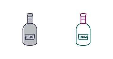 Flasche Rum-Vektor-Symbol vektor