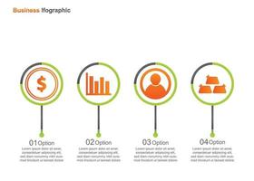Business Infograpic Design-Vorlage. Vektor-Infografik. Perfekt für Marketing, Werbung und Präsentationsdesign vektor