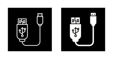 Vektorsymbol für USB-Kabel vektor