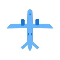 Passagier Blau Flugzeug fliegend im das Himmel. Vektor