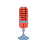 Mikrofon unterzeichnen. Hören zu Podcast Vektor Symbol 2