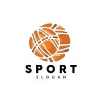 Sport Logo, Basketball Logo Vektor, einfach minimalistisch Design, Symbol, Symbol, Illustration vektor