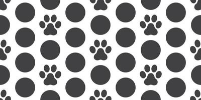 hund Tass sömlös mönster vektor fot skriva ut katt Tass isolerat polka punkt tapet bakgrund bakgrund