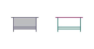 einfaches Schreibtisch-Vektorsymbol vektor