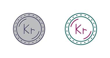 Vektorsymbol für die Krone-Währung vektor
