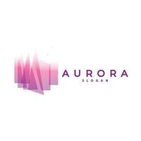 Aurora Logo, Licht Welle Vektor, Natur Landschaft Design, Produkt Marke Vorlage Illustration Symbol vektor