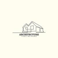 die Architektur Logo Design mit einzigartig Konzept vektor