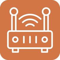 W-lan Router Symbol Vektor Design