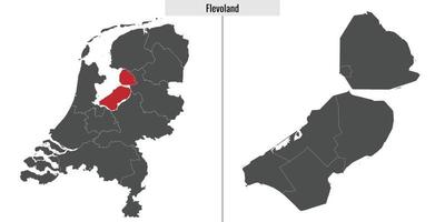 Karte Region von Niederlande vektor