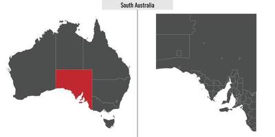 Karte Zustand von Australien vektor