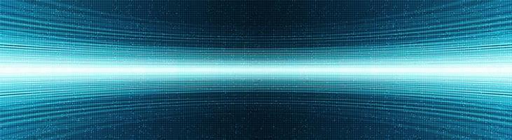 Panorama-Blaulicht-Technologiehintergrund, digitales und Internet-Konzeptdesign, Vektorillustration. vektor