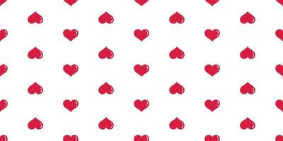 Herz nahtlos Muster Vektor Valentinstag isoliert Blase Karikatur Gekritzel Hintergrund Hintergrund rot