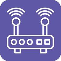 W-lan Router Symbol Vektor Design