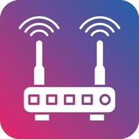 W-lan Router Symbol Vektor Design