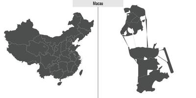Karta provins av Kina vektor