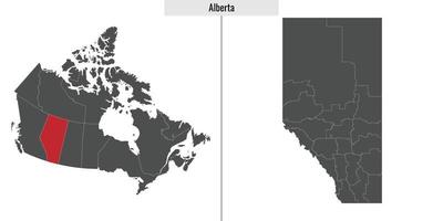 Karte Provinz Kanada vektor