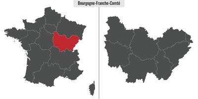 Karte Region von Frankreich vektor