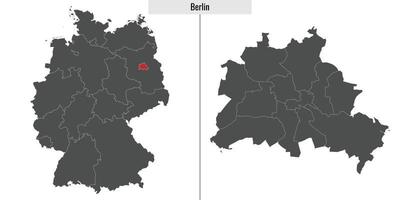 Karte von Berlin vektor