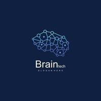 Gehirn Logo Design Ideen vektor