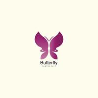 Schmetterling Logo Marke Name Design vektor