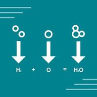 Vektorsymbol für chemische Formeln vektor