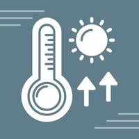 Vektorsymbol für hohe Temperaturen vektor