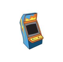 klassisches Spiel Arcade-Konsolendesign vektor