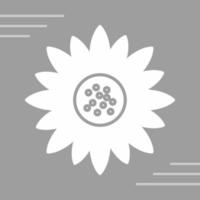 Symbol für Sonnenblumenvektor vektor