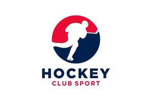 Vektor Initialen Brief Ö mit Eishockey kreativ geometrisch modern Logo Design.