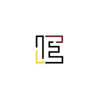 abstrakt brev dvs. logotyp design med linje förbindelse för teknologi och digital företag företag. vektor