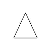 likbent triangel vektor ikon
