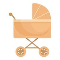 Baby Kinderwagen Symbol Karikatur Vektor. Geschlecht Party vektor