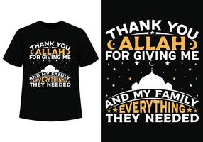 tacka du allah t-shirt design vektor