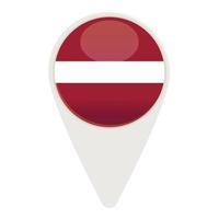 Lettland Ort Symbol Karikatur Vektor. National Reise vektor