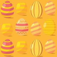 Muster Hintergrund mit Ostern Ei Symbole Vektor Illustration