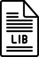 Linie Symbol zum lib vektor