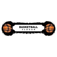 Sport Logo, Basketball Logo Vektor, einfach minimalistisch Design, Symbol, Symbol, Illustration vektor