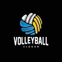 Volleyball Logo, Sport einfach Design, Welt Sport Turnier Vektor, Illustration Symbol Symbol vektor